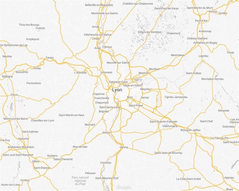 Carte de la zone d intervention Lyon Rhône Isère